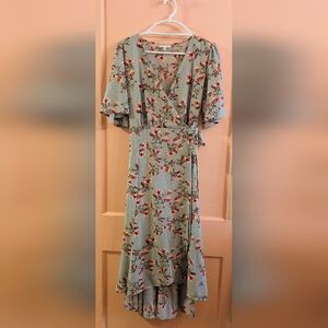 Floral Wrap Dress By Studio B
